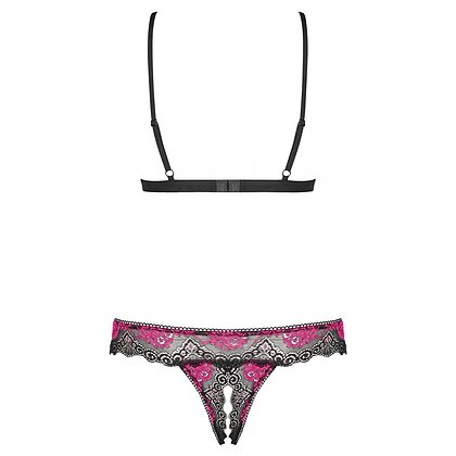 Set Obsessive Open Tulia Negru L-XL 4