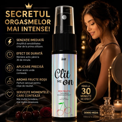 Spray Clit Me On cu Efect Încălzire Aromă Fructe Roșii 12ml 3