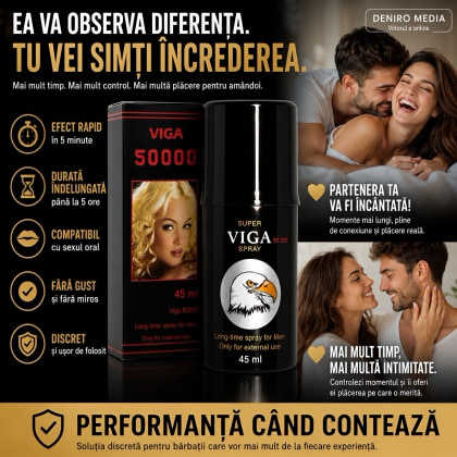 Spray Viga 50000 pentru Întârzierea Ejaculării 45 ml 5