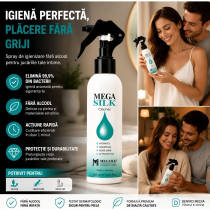 Spray Pentru Igienizarea Jucăriilor Erotice Mega Silk 150ml 3