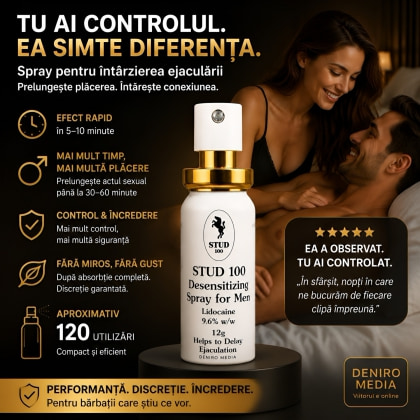 Spray Ejaculare Prematură Stud 100 Mini cu Lidocaină 12g 3