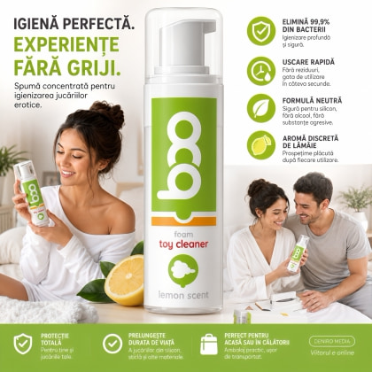 Spumă Curățarea Jucăriilor Erotice BOO 160ml 3