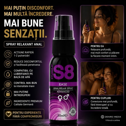 Stimul8 S8 Ease Spray Relaxant Anal 30 ml Pentru Comfort 2