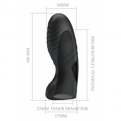 Stimulator Cu Vibrații Clitoris Pretty Love Alan Negru 6