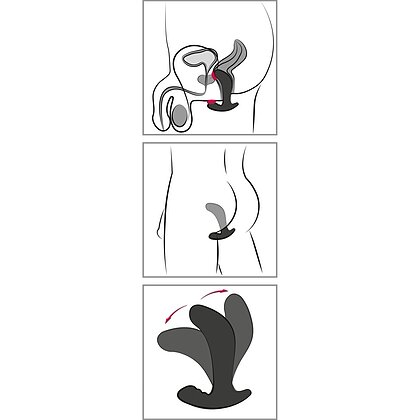 Stimulator Prostată Twisting Tom Negru 4