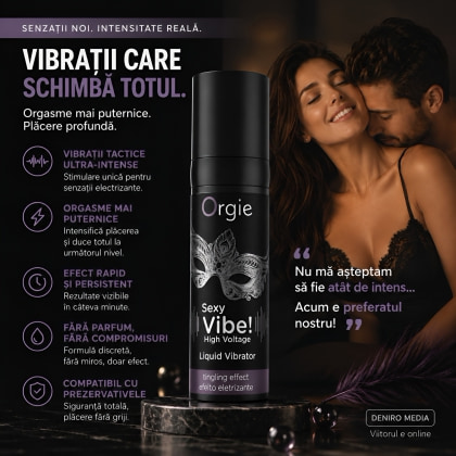 Stimulent Efect Vibrație High Voltage 15ml 4