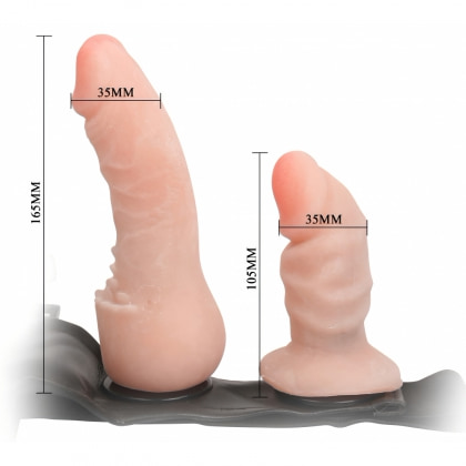 Strap-On Female Harness cu Dildo Dublu pentru Cupluri 4