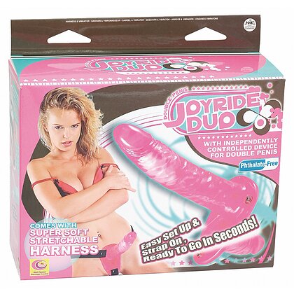 Strap-on Dublu Pentru Femei Joyride Roz 2