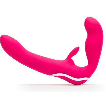 Happy Rabbit Strapless Vibe Silicon Roz Reîncărcabil USB 3