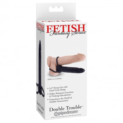 Strap-On PipeDream Double Trouble Negru 3