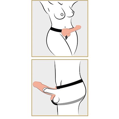 Strap On Unisex Hollow cu Testicule 4