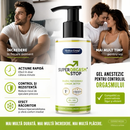 Super Orgasm Stop Gel Întârziere Ejaculare 150ml 4
