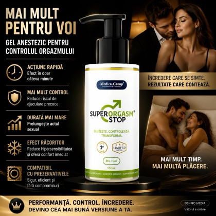 Super Orgasm Stop Gel Întârziere Ejaculare 150ml 2