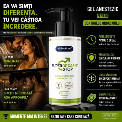 Super Orgasm Stop Gel Întârziere Ejaculare 150ml 3