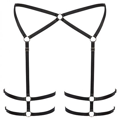 Portjartier Cottelli Collection Hidden Flame Negru S-M