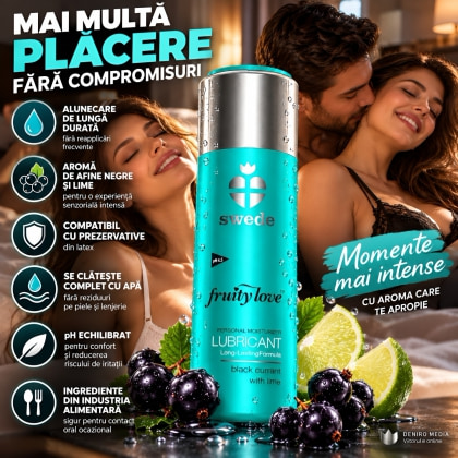 Swede Fruity Love 50 ml Lubrifiant cu Coacăze Negre 3