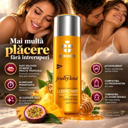 Swede Fruity Love Lubrifiant 50 ml Aromă Fructe Tropicale 2