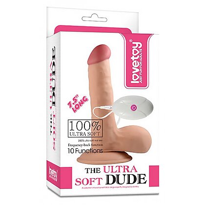 Vibrator Realistic cu Telecomandă The Ultra Soft Dude 6