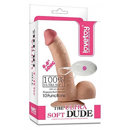 Vibrator Realist The Ultra Soft Dude cu Telecomandă 6
