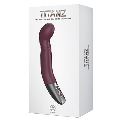 Titanz Rubine Red: Vibrator 10 Vibrații + 10 Rotații Roșu 8