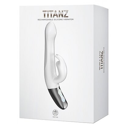 Rabbit Titanz 10+10 Funcții, Reîncărcabil, Alb 10