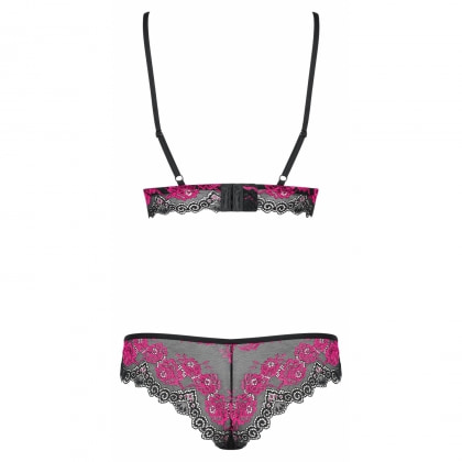 Set Sexy Obsessive Tulia din Dantelă Negru L-XL 4