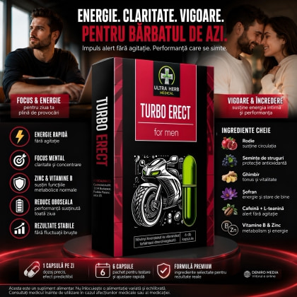 Turbo Power Pills Potență și Vigoare Intimă 6 Capsule 4