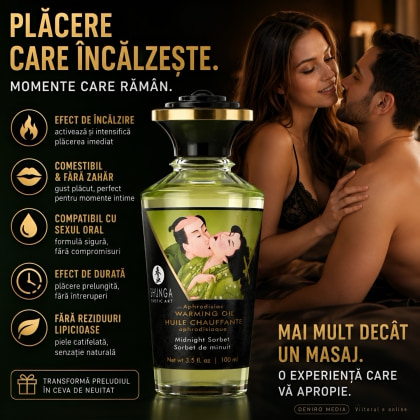 Ulei Masaj Afrodisiac Cu Încălzire Desert La Miezul Nopții 100ml 3