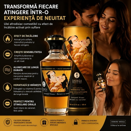 Ulei Masaj Aphrodisiac Warming Oil Caramel 100ml 3