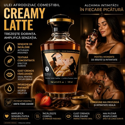 Ulei Masaj Aphrodisiac Warming Oil Creamy Latte 100ml 2