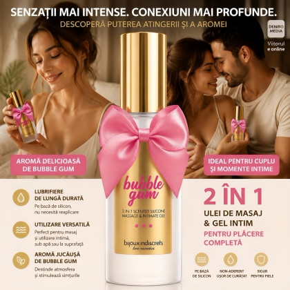 Ulei Masaj BubbleGum Silicone 100 ml 2