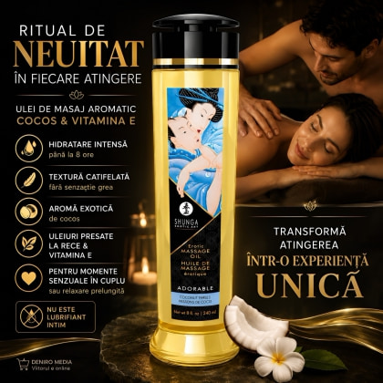 Ulei Masaj Shunga Adorable Coconut 250ml 2