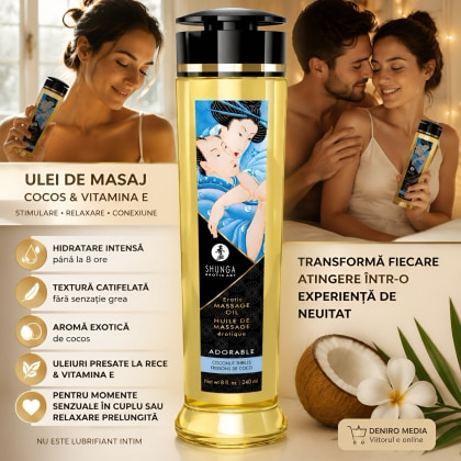 Ulei Masaj Shunga Adorable Coconut 250ml 4