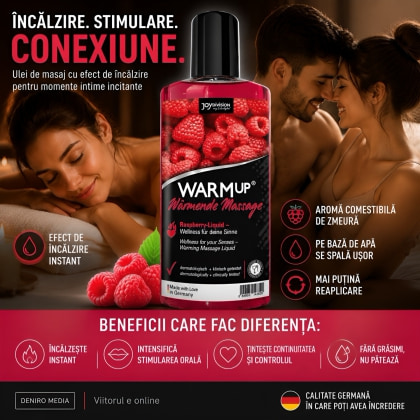 Ulei Masaj WARMup Zmeură 150ml 5
