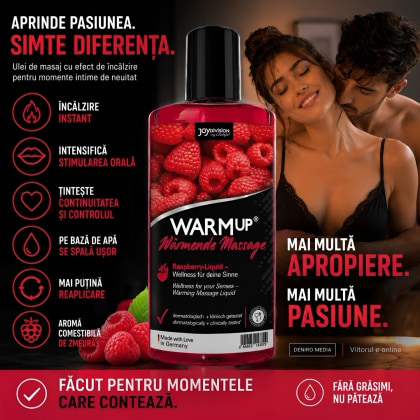 Ulei Masaj WARMup Zmeură 150ml 3