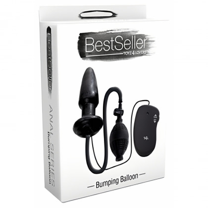 Vibrator Anal Bumping Balloon cu Diametru Reglabil Negru 2