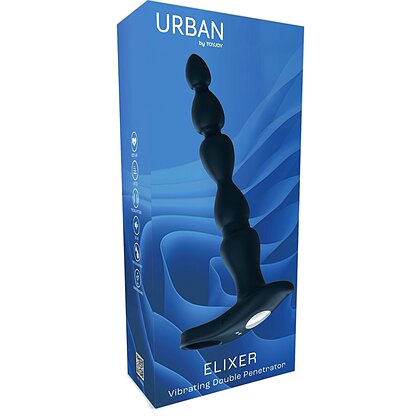 Vibrator Anal ELIXER Double Albastru 9