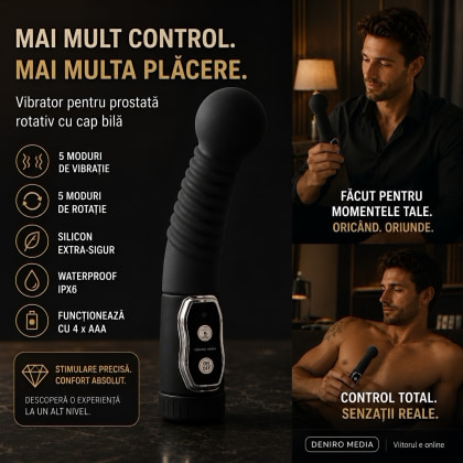 Vibrator Bărbați Pentru Prostată Twister Negru 8