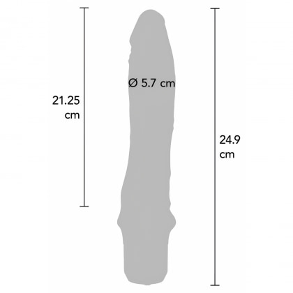 Vibrator Realist Classic Large pentru Plăcere Vaginală Negru 3