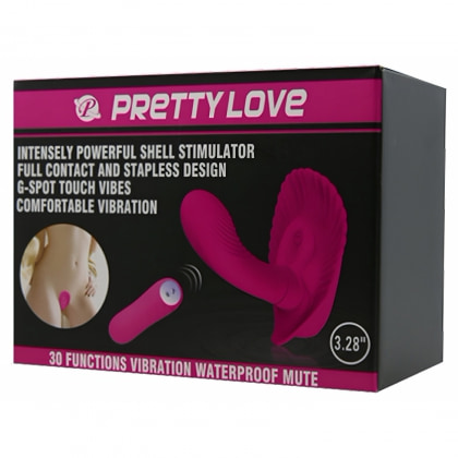 Vibrator Punctul G Cochilia Dragostei cu Telecomandă Roz 11