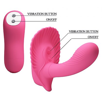 Vibrator Punctul G Cochilia Dragostei cu Telecomandă Roz 7
