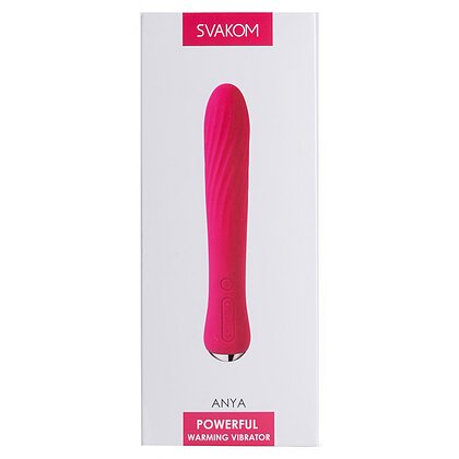 Vibrator Cu Încălzire Anya Plum Roz 4