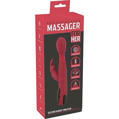 Vibrator Cu încălzire You2Toys Rabbit Roșu 8