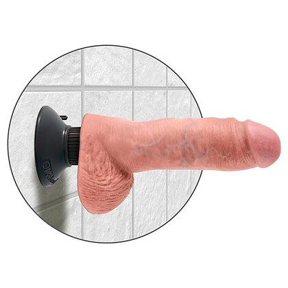 Vibrator cu Ventuză King Penis 20cm 3