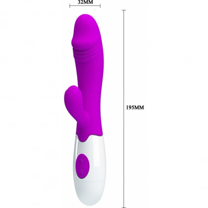 Vibrator Iepuraș Frumos Acțiune Rapidă Mov 3