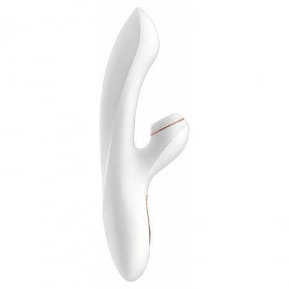 Vibrator Iepuraș Satisfyer Profesional Punctul G Alb 3