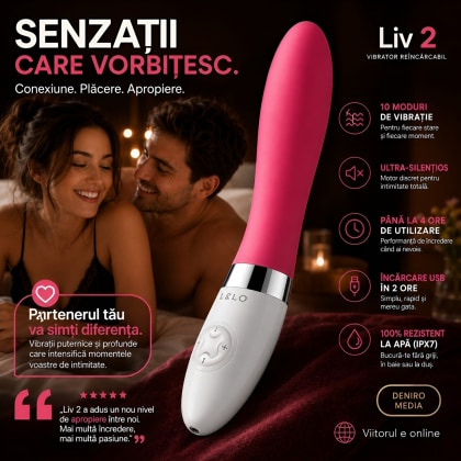 Vibrator Lelo Liv 2 pentru Stimularea Punctului G Roz 5