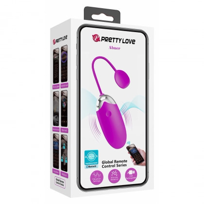 Ou Vibrator Pretty Love Abner Reîncărcabil cu Aplicație Mov 8