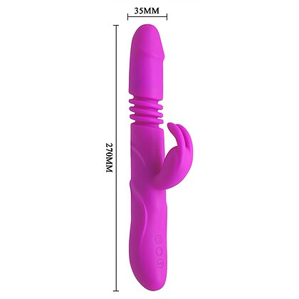 Vibrator Rabbit Pretty Love Ward pentru Punctul G Mov 5
