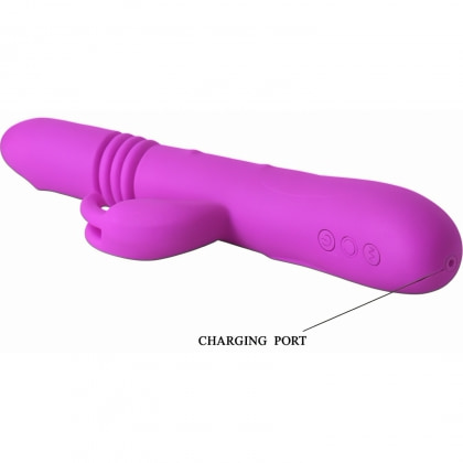 Vibrator Rabbit Pretty Love Ward pentru Punctul G Mov 7